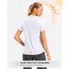 imageG Gradual Polo Shirts for Women Short Sleeve Golf Shirts V Neck Collared Top Cooling Lightweight UPF 50 Tennis Work Dry FitAwhite