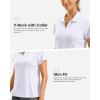 imageG Gradual Polo Shirts for Women Short Sleeve Golf Shirts V Neck Collared Top Cooling Lightweight UPF 50 Tennis Work Dry FitBlack Dot