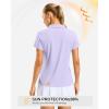 imageG Gradual Polo Shirts for Women Short Sleeve Golf Shirts V Neck Collared Top Cooling Lightweight UPF 50 Tennis Work Dry FitHeather Light Purple