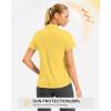 imageG Gradual Polo Shirts for Women Short Sleeve Golf Shirts V Neck Collared Top Cooling Lightweight UPF 50 Tennis Work Dry FitHeather Yellow