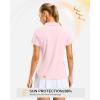 imageG Gradual Polo Shirts for Women Short Sleeve Golf Shirts V Neck Collared Top Cooling Lightweight UPF 50 Tennis Work Dry FitPeach