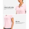 imageG Gradual Polo Shirts for Women Short Sleeve Golf Shirts V Neck Collared Top Cooling Lightweight UPF 50 Tennis Work Dry FitPeach