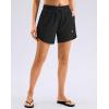 imageG Gradual Womens 5 Swim Shorts Zipper Pockets Quick Dry Board Shorts Bathing Suit Bottom with Liner Running Athletic ShortsAblack