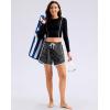 imageG Gradual Womens 5 Swim Shorts Zipper Pockets Quick Dry Board Shorts Bathing Suit Bottom with Liner Running Athletic ShortsBlack Camo