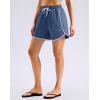 imageG Gradual Womens 5 Swim Shorts Zipper Pockets Quick Dry Board Shorts Bathing Suit Bottom with Liner Running Athletic ShortsDusty Blue