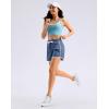 imageG Gradual Womens 5 Swim Shorts Zipper Pockets Quick Dry Board Shorts Bathing Suit Bottom with Liner Running Athletic ShortsDusty Blue