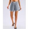 imageG Gradual Womens 5 Swim Shorts Zipper Pockets Quick Dry Board Shorts Bathing Suit Bottom with Liner Running Athletic ShortsLight Grey