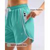 imageG Gradual Womens 5 Swim Shorts Zipper Pockets Quick Dry Board Shorts Bathing Suit Bottom with Liner Running Athletic ShortsMint Green
