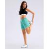 imageG Gradual Womens 5 Swim Shorts Zipper Pockets Quick Dry Board Shorts Bathing Suit Bottom with Liner Running Athletic ShortsMint Green
