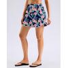 imageG Gradual Womens 5 Swim Shorts Zipper Pockets Quick Dry Board Shorts Bathing Suit Bottom with Liner Running Athletic ShortsNavy Flower