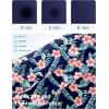 imageG Gradual Womens 5 Swim Shorts Zipper Pockets Quick Dry Board Shorts Bathing Suit Bottom with Liner Running Athletic ShortsNavy Flower