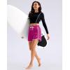 imageG Gradual Womens 5 Swim Shorts Zipper Pockets Quick Dry Board Shorts Bathing Suit Bottom with Liner Running Athletic ShortsRose