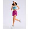 imageG Gradual Womens 5 Swim Shorts Zipper Pockets Quick Dry Board Shorts Bathing Suit Bottom with Liner Running Athletic ShortsRose