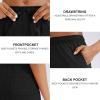 imageG Gradual Womens 7  9 Shorts with Deep Pockets Elastic Waist Bermuda Jersey Long Shorts for Woman Lounge WalkingBlack