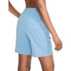 imageG Gradual Womens 7  9 Shorts with Deep Pockets Elastic Waist Bermuda Jersey Long Shorts for Woman Lounge WalkingBlue