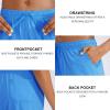 imageG Gradual Womens 7  9 Shorts with Deep Pockets Elastic Waist Bermuda Jersey Long Shorts for Woman Lounge WalkingBright Blue