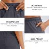 imageG Gradual Womens 7  9 Shorts with Deep Pockets Elastic Waist Bermuda Jersey Long Shorts for Woman Lounge WalkingCharcoal