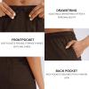 imageG Gradual Womens 7  9 Shorts with Deep Pockets Elastic Waist Bermuda Jersey Long Shorts for Woman Lounge WalkingCoffee