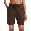 imageG Gradual Womens 7  9 Shorts with Deep Pockets Elastic Waist Bermuda Jersey Long Shorts for Woman Lounge WalkingCoffee