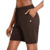 imageG Gradual Womens 7  9 Shorts with Deep Pockets Elastic Waist Bermuda Jersey Long Shorts for Woman Lounge WalkingCoffee