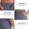 imageG Gradual Womens 7  9 Shorts with Deep Pockets Elastic Waist Bermuda Jersey Long Shorts for Woman Lounge WalkingDust Blue