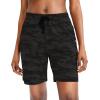 imageG Gradual Womens 7  9 Shorts with Deep Pockets Elastic Waist Bermuda Jersey Long Shorts for Woman Lounge WalkingGreen Camo