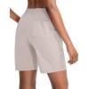 imageG Gradual Womens 7  9 Shorts with Deep Pockets Elastic Waist Bermuda Jersey Long Shorts for Woman Lounge WalkingKhaki
