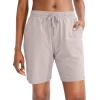 imageG Gradual Womens 7  9 Shorts with Deep Pockets Elastic Waist Bermuda Jersey Long Shorts for Woman Lounge WalkingKhaki