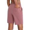 imageG Gradual Womens 7  9 Shorts with Deep Pockets Elastic Waist Bermuda Jersey Long Shorts for Woman Lounge WalkingPink