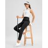 imageG Gradual Womens Pants Ankle 78 Golf Pants 3 Pockets Stretchy Travel Pants Inner Drawstring for Work Business CasualBlack