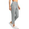imageG Gradual Womens Pants Ankle 78 Golf Pants 3 Pockets Stretchy Travel Pants Inner Drawstring for Work Business CasualBright Grey