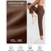 imageG Gradual Womens Pants Ankle 78 Golf Pants 3 Pockets Stretchy Travel Pants Inner Drawstring for Work Business CasualBrown