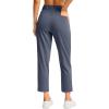 imageG Gradual Womens Pants Ankle 78 Golf Pants 3 Pockets Stretchy Travel Pants Inner Drawstring for Work Business CasualDusty Blue