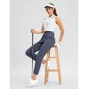 imageG Gradual Womens Pants Ankle 78 Golf Pants 3 Pockets Stretchy Travel Pants Inner Drawstring for Work Business CasualDusty Blue