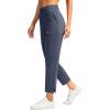 imageG Gradual Womens Pants Ankle 78 Golf Pants 3 Pockets Stretchy Travel Pants Inner Drawstring for Work Business CasualDusty Blue