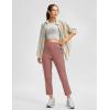 imageG Gradual Womens Pants Ankle 78 Golf Pants 3 Pockets Stretchy Travel Pants Inner Drawstring for Work Business CasualMauve Pink