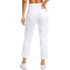 imageG Gradual Womens Pants Ankle 78 Golf Pants 3 Pockets Stretchy Travel Pants Inner Drawstring for Work Business CasualWhite