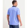 imageMens Golf Polo Shirts Dry Fit Performance Moisture Wicking Casual Print Golf Shirts for Men BreathableBlue Golf Club