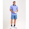 imageMens Golf Polo Shirts Dry Fit Performance Moisture Wicking Casual Print Golf Shirts for Men BreathableBlue Golf Club