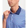 imageMens Golf Polo Shirts Dry Fit Performance Moisture Wicking Casual Print Golf Shirts for Men BreathableCheckerboard