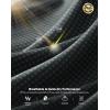 imageMens Golf Polo Shirts Dry Fit Performance Moisture Wicking Casual Print Golf Shirts for Men BreathableDeep Grey Grid