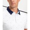 imageMens Golf Polo Shirts Dry Fit Performance Moisture Wicking Casual Print Golf Shirts for Men BreathableGolf Club Dot