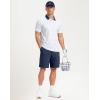 imageMens Golf Polo Shirts Dry Fit Performance Moisture Wicking Casual Print Golf Shirts for Men BreathableGolf Flag