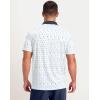 imageMens Golf Polo Shirts Dry Fit Performance Moisture Wicking Casual Print Golf Shirts for Men BreathableGolf Flag