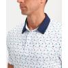 imageMens Golf Polo Shirts Dry Fit Performance Moisture Wicking Casual Print Golf Shirts for Men BreathableGolf Flag