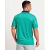 imageMens Golf Polo Shirts Dry Fit Performance Moisture Wicking Casual Print Golf Shirts for Men BreathableGreen Polka Dot