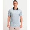 imageMens Golf Polo Shirts Dry Fit Performance Moisture Wicking Casual Print Golf Shirts for Men BreathableGrey Rectangle