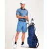 imageMens Golf Polo Shirts Dry Fit Performance Moisture Wicking Casual Print Golf Shirts for Men BreathableNavy Quadrilateral