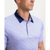 imageMens Golf Polo Shirts Dry Fit Performance Moisture Wicking Casual Print Golf Shirts for Men BreathablePurple Geometry