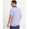 imageMens Golf Polo Shirts Dry Fit Performance Moisture Wicking Casual Print Golf Shirts for Men BreathablePurple Geometry